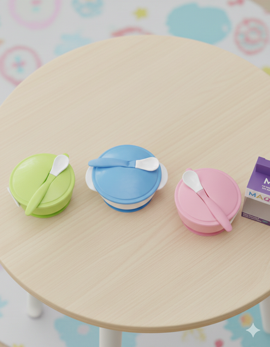 Baby Feeding Bowl & Spoon Set
